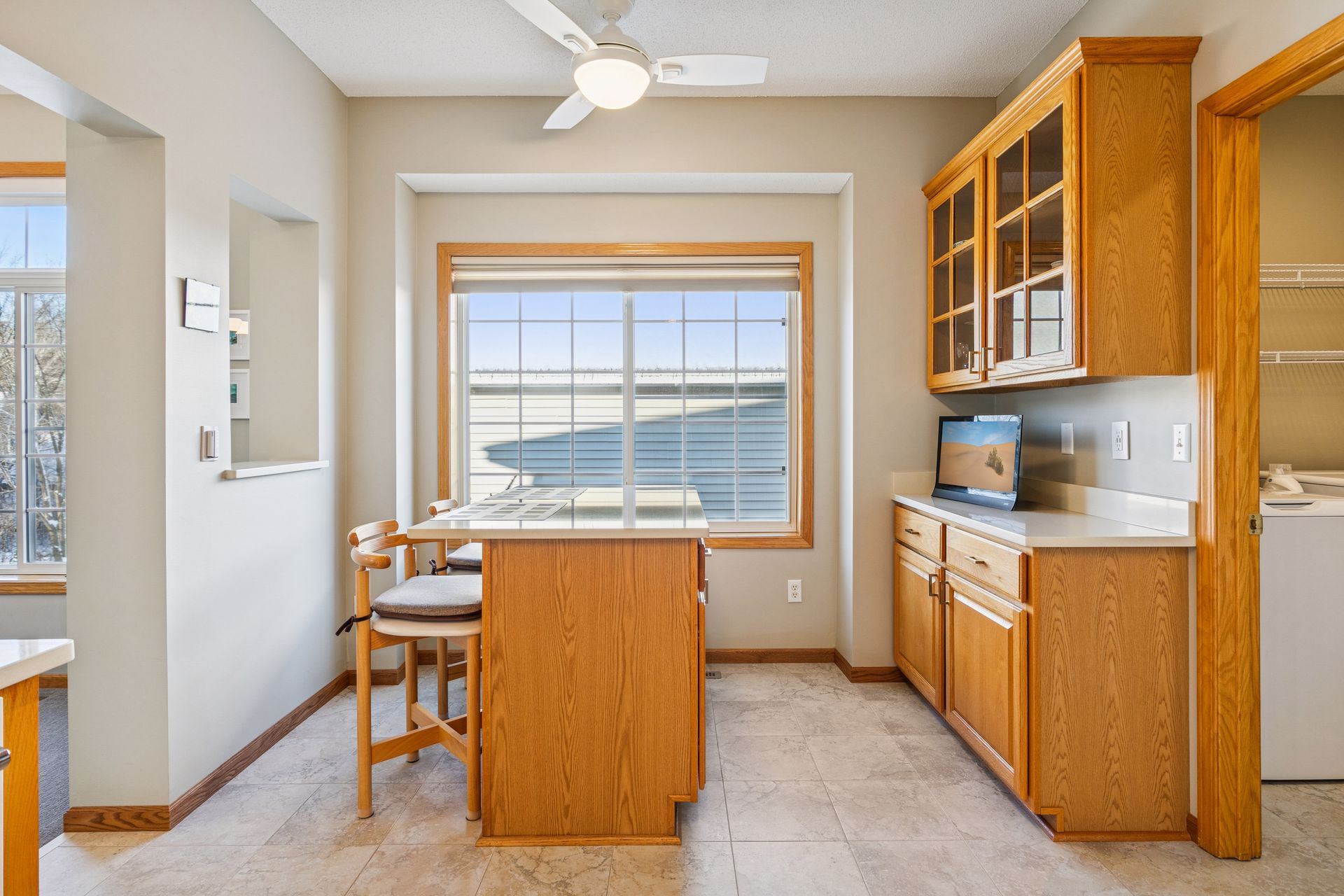 Kitchen island with seating